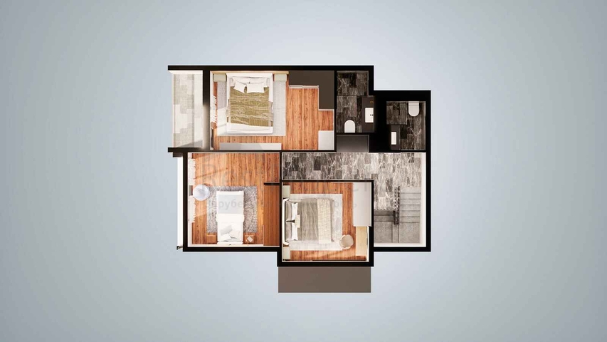 Villa layout 3+1, 4+2 in the area of Altyntas - Antalya 