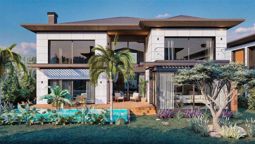 4+1 villa in Doshemealti - Antalya area