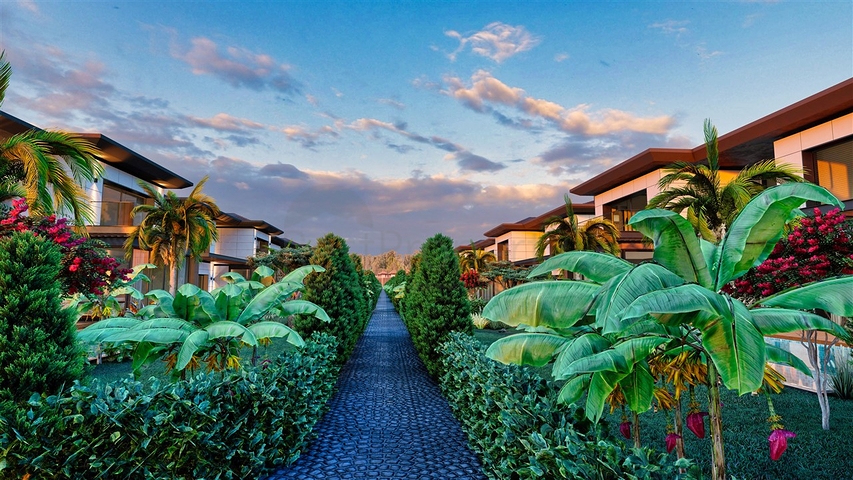 4+1 villa in Doshemealti - Antalya area