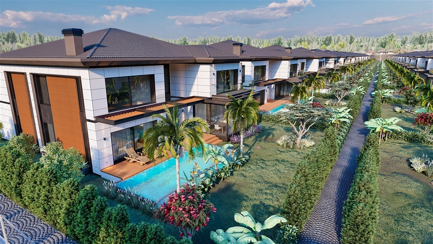 4+1 villa in Doshemealti - Antalya area