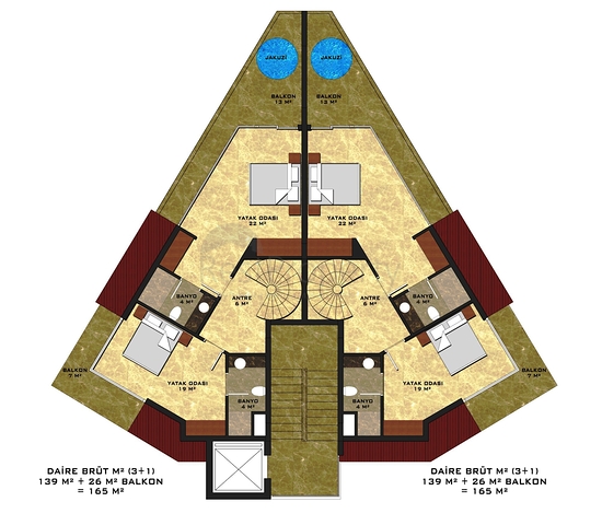 Apartments in a new complex in the center of Alanya!