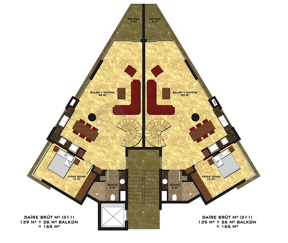 Apartments in a new complex in the center of Alanya!