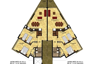 Apartments in a new complex in the center of Alanya!