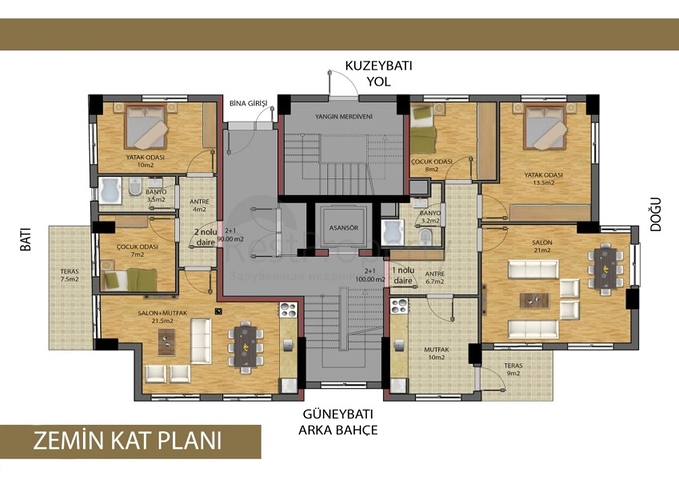 Ready to move in the city center of Antalya