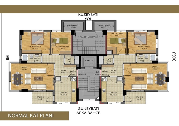 Ready to move in the city center of Antalya