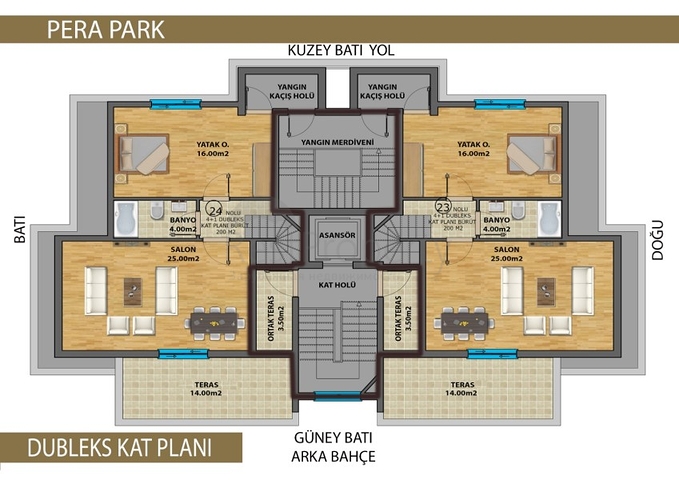Ready to move in the city center of Antalya