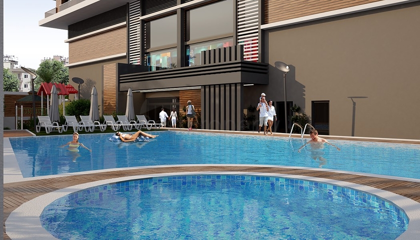 Residential complex with gas heating in the area of Kepez Antalya