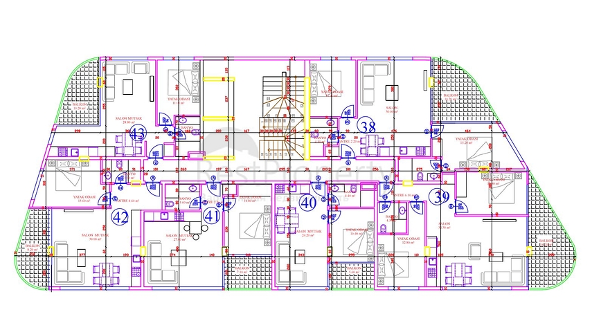 New investment project in the center of Alanya 