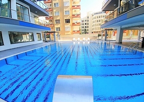 1+1 apartment for rent on the first coastline in Mahmutlar