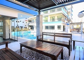 1+1 apartment for rent on the first coastline in Mahmutlar