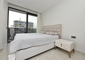 1+1 apartment for rent on the first coastline in Mahmutlar