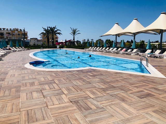 1+1 apartments for rent in a complex with hotel infrastructure in Avsallar