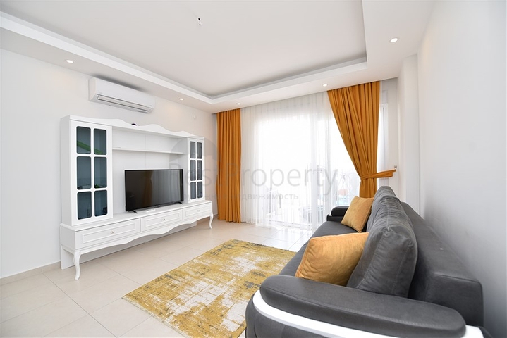 1+1 apartments for rent in a complex with hotel infrastructure in Avsallar