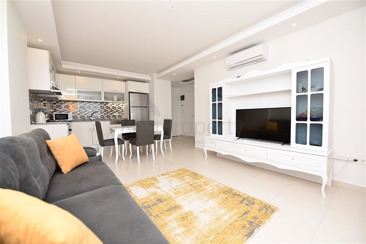 1+1 apartments for rent in a complex with hotel infrastructure in Avsallar