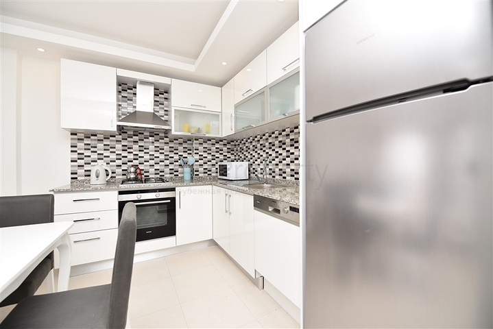 1+1 apartments for rent in a complex with hotel infrastructure in Avsallar