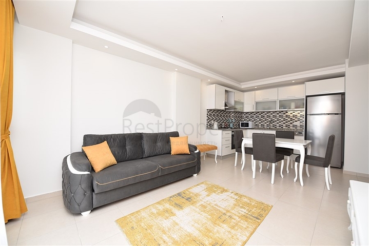 1+1 apartments for rent in a complex with hotel infrastructure in Avsallar