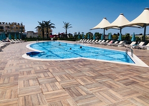 1+1 apartments for rent in a complex with hotel infrastructure in Avsallar