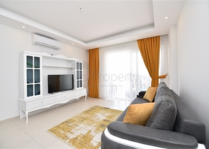 1+1 apartments for rent in a complex with hotel infrastructure in Avsallar