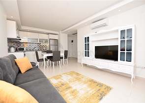 1+1 apartments for rent in a complex with hotel infrastructure in Avsallar