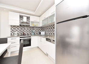 1+1 apartments for rent in a complex with hotel infrastructure in Avsallar