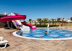 1+1 apartments for rent in a complex with hotel infrastructure in Avsallar