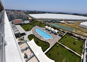 1+1 apartments for rent in a complex with hotel infrastructure in Avsallar