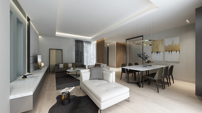 Villas at the final stage of construction in the Konyaalti area