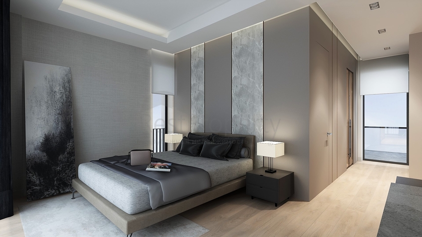 Villas at the final stage of construction in the Konyaalti area