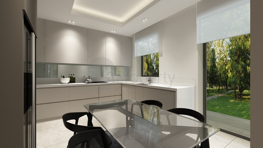 Villas at the final stage of construction in the Konyaalti area