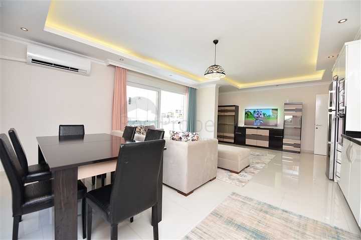 Spacious 2+1 apartment for rent in the European area of Alanya