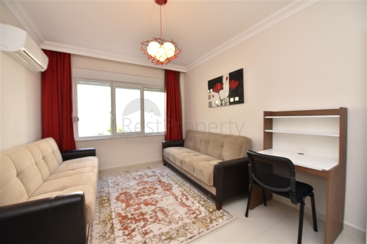 Spacious 2+1 apartment for rent in the European area of Alanya