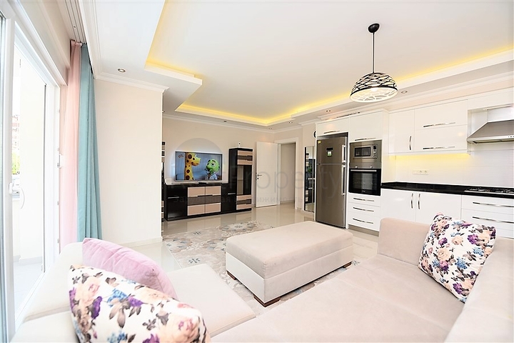 Spacious 2+1 apartment for rent in the European area of Alanya