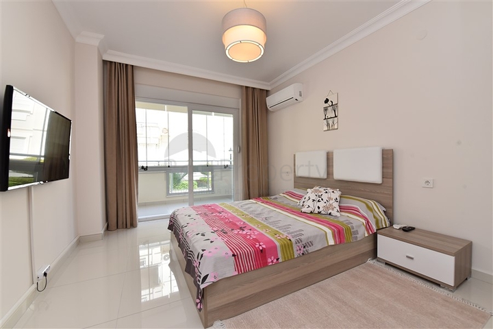 Spacious 2+1 apartment for rent in the European area of Alanya