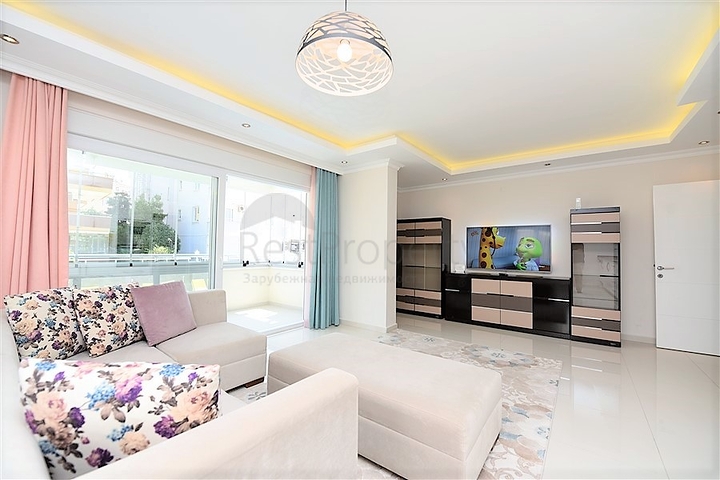 Spacious 2+1 apartment for rent in the European area of Alanya