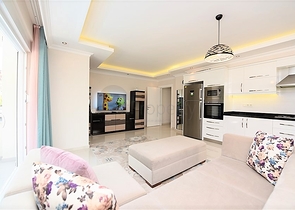 Spacious 2+1 apartment for rent in the European area of Alanya