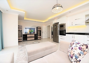 Spacious 2+1 apartment for rent in the European area of Alanya