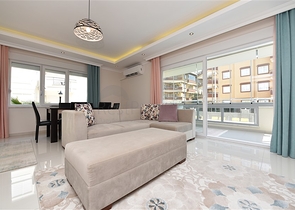 Spacious 2+1 apartment for rent in the European area of Alanya