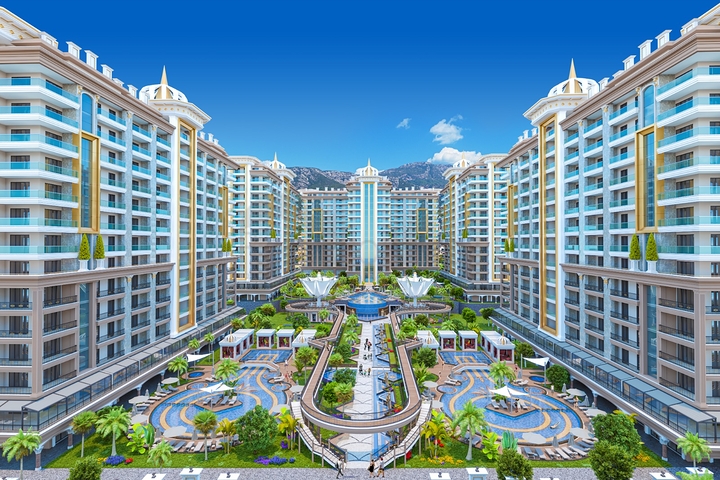 A new complex with rich infrastructure in Mahmutlar