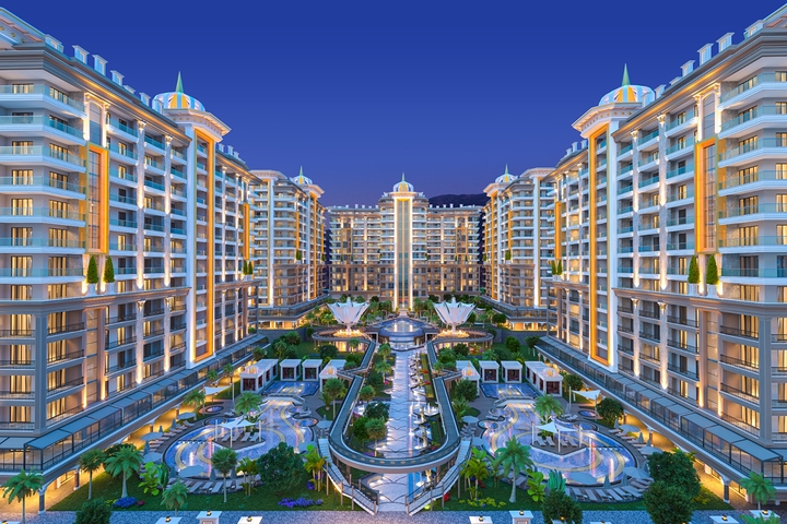 A new complex with rich infrastructure in Mahmutlar