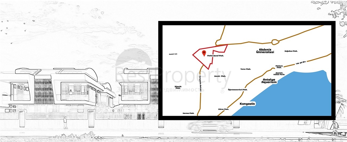 Luxury villas 6 + 1 in the city of Antalya