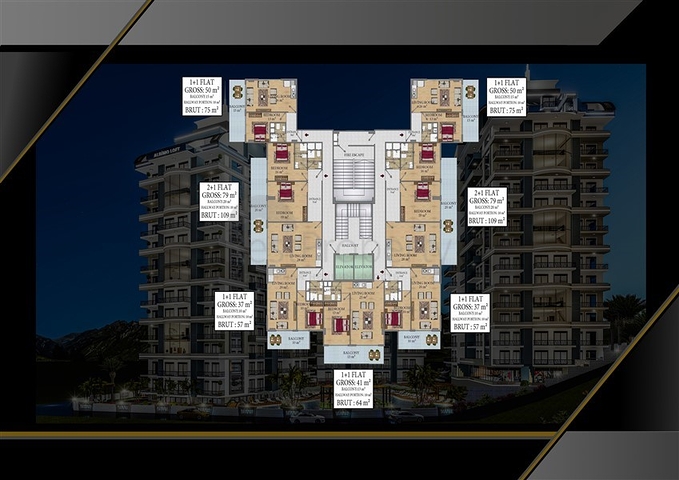 Invest now - Under construction project - In Alanya 