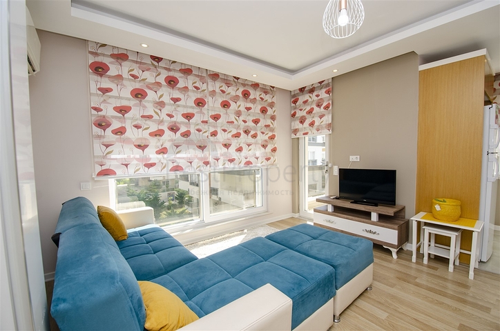 One-bedroom apartment with furniture in Liman Konyaalti