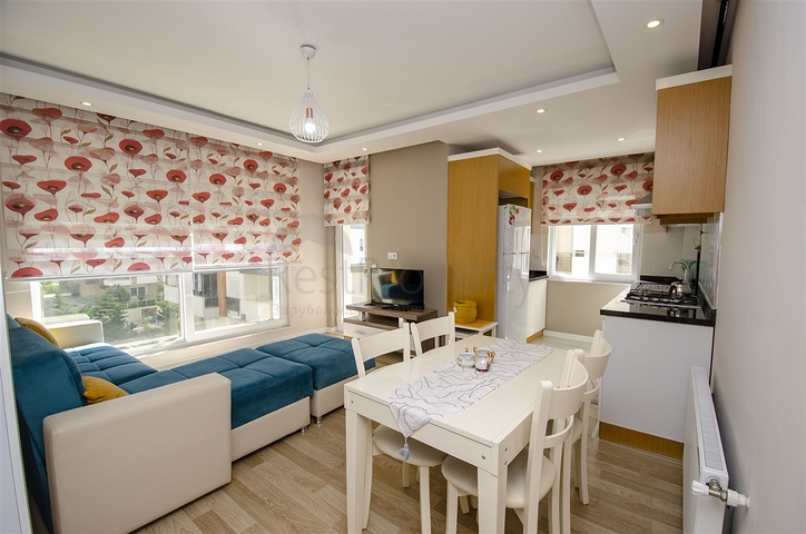 One-bedroom apartment with furniture in Liman Konyaalti