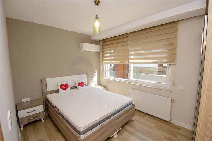 One-bedroom apartment with furniture in Liman Konyaalti