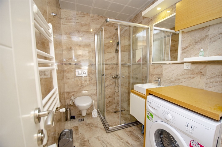 One-bedroom apartment with furniture in Liman Konyaalti