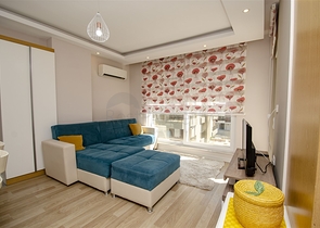 One-bedroom apartment with furniture in Liman Konyaalti