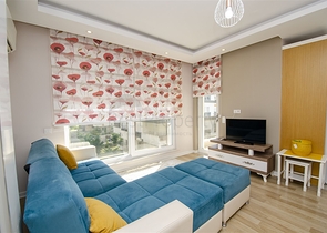 One-bedroom apartment with furniture in Liman Konyaalti