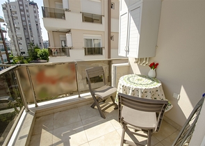 One-bedroom apartment with furniture in Liman Konyaalti