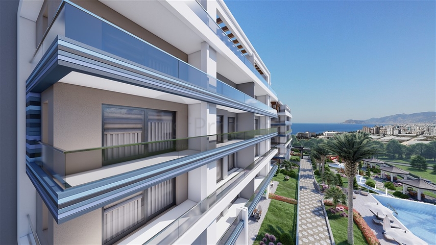 Installment plans - sea view -Luxury complex - In Kargicak / Alanya 