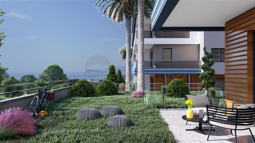 Installment plans - sea view -Luxury complex - In Kargicak / Alanya 